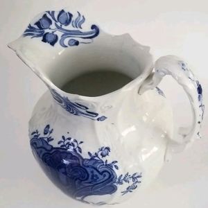 Sefton water pitcher blue and white ironstone made in England large